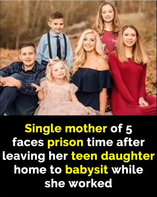 Single mom of 5 faces jail time for leaving her teen to babysit