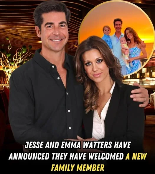 Fox News host Jesse Watters, 46, and his lovely wife, Emma, 32, welcome a new family member