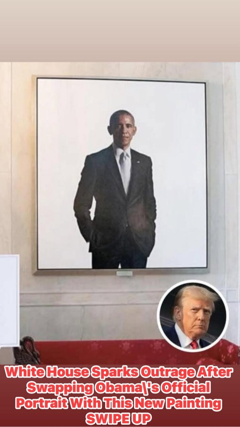 White House Sparks Outrage After Swapping Obama’s Official Portrait With This New Painting