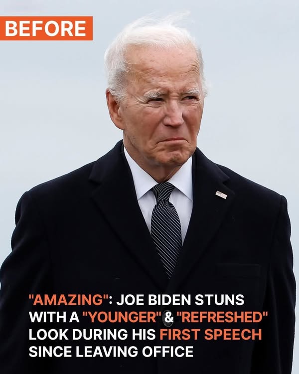 Joe Biden Gives First Speech Since Leaving Office at a Chicago