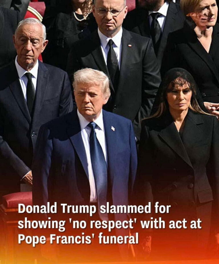 Donald Trump Faces Criticism for Gesture at Pope Francis’ Funeral